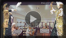 Barockes Entertainment mit Damen Streichquartett und Stelzenläufern Barockes Entertainment mit Damen Streichquartett und Stelzenläufern in barocken venezianischen Kostümen zur Eröffnung des Palais Vest