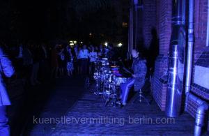 Percussionshow auf dem Fahrrad