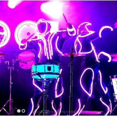 LED drum show-with LED costumes